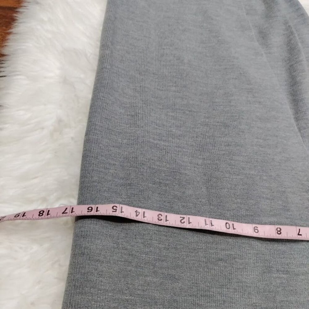 J.Crew Womens XS Gray Merino Wool Blend Wrap Style Midi Skirt - Picture 10 of 12